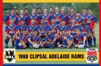 1998 Clipsal Adelaide Rams #NNO Dean Schifilliti Back
